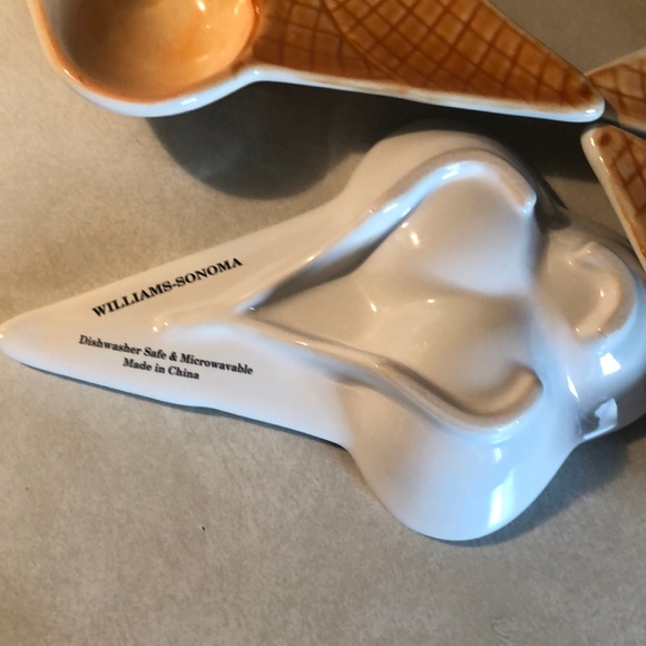 Williams Sonoma Dining 4 Williams Sonoma Ice Cream Cone Serving